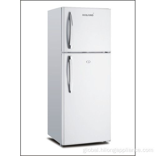 Double Door Fridge Freezer Electric Double Door Cold Drink Kitchen Refrigerator Factory